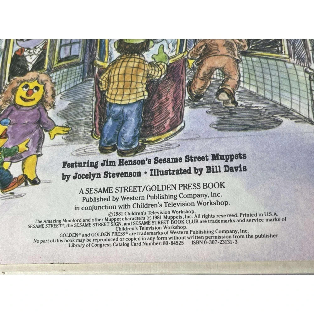 Sesame Street The Amazing Mumford Presents The Magic Weather Show Book‎ 1981